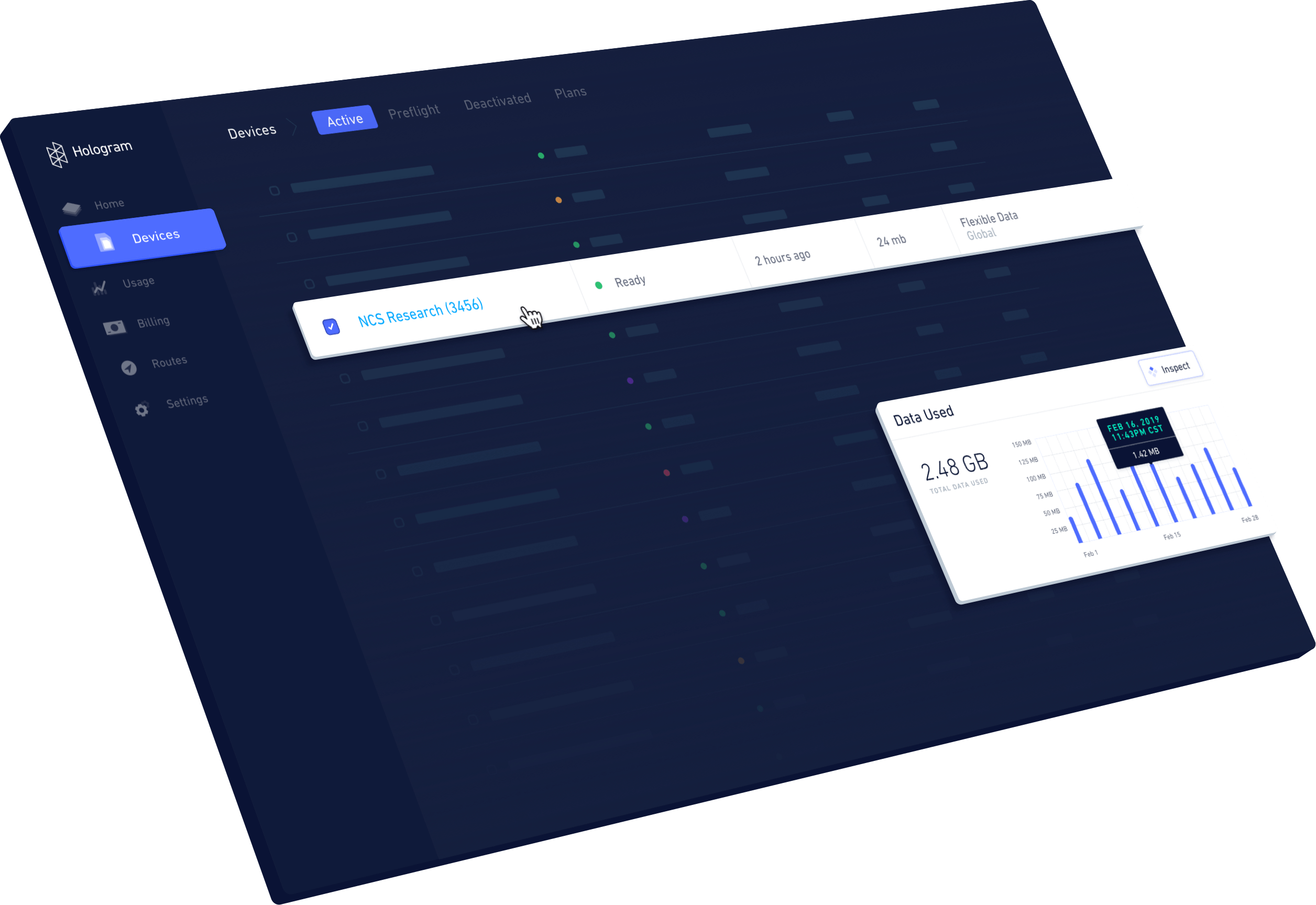 Hologram Dashboard